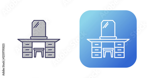 Dressing Table Vector Icon