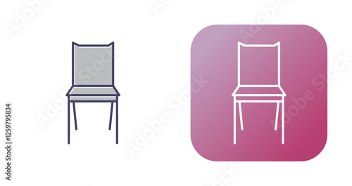 Bedroom Chair Vector Icon