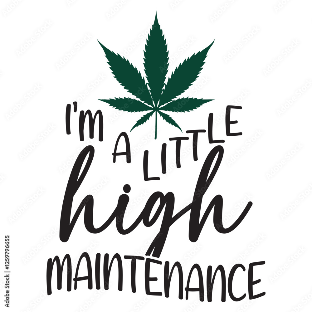 Obraz premium Unique Weed Smoking Art and Stoner Typography Tee 