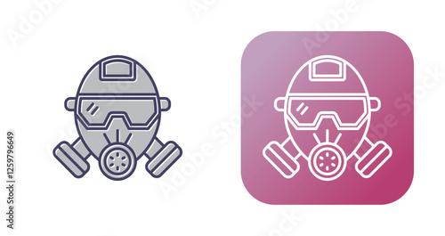 Gas Mask Vector Icon