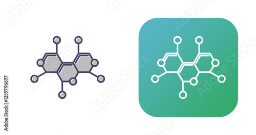 Molecule Structure Vector Icon