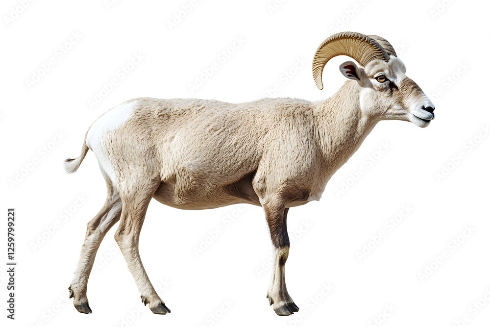 Majestic Wild Sheep Stands Gracefully in Nature Majestic Wild Sheep Stands Gracefully in Nature