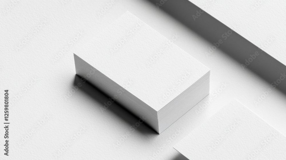 Minimalist White Paper Mockup with Clean Texture on a Light Background Minimalist White Paper Mockup with Clean Texture on a Light Background