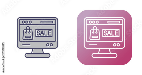 Online Sale Vector Icon