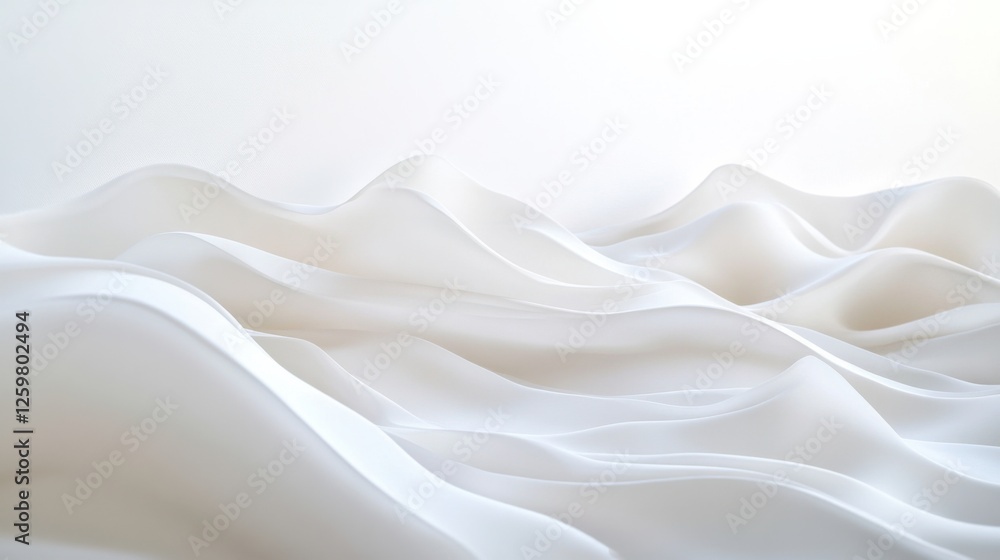 Obraz premium Fluid Parchment Texture with Subtle Water-Like Waves, Ample White Space, Slightly Angled View, Warm and Tranquil Composition, Soft Diffused Lighting Enhancing Organic Patterns