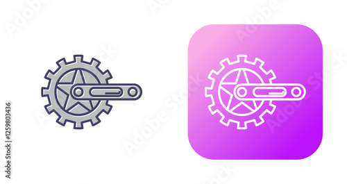 Crankset Vector Icon