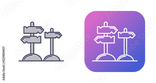 Directions Vector Icon