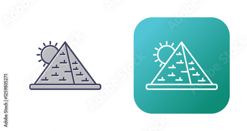Pyramid Vector Icon