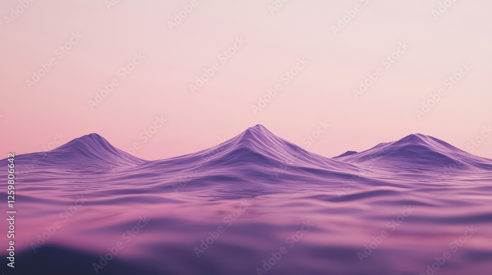A serene view of soft waves under a pastel sky, capturing the essence of tranquility and natural beauty at dusk. A serene view of soft waves under a pastel sky, capturing the essence of tranquility and natural beauty at dusk.