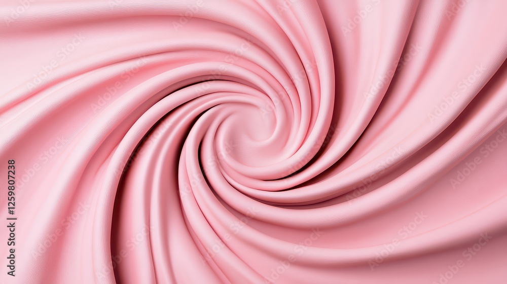 A close-up view of soft pink fabric, elegantly swirling to create a sense of depth and texture, perfect for design and decoration projects. A close-up view of soft pink fabric, elegantly swirling to create a sense of depth and texture, perfect for design and decoration projects.