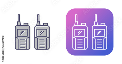 Walkie Talkie Vector Icon