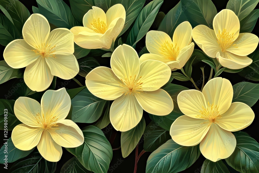 Cluster of Yellow Blossoms Cluster of Yellow Blossoms