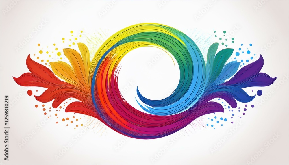 Fototapeta premium Modern new logo or icon suitable as cover or banner