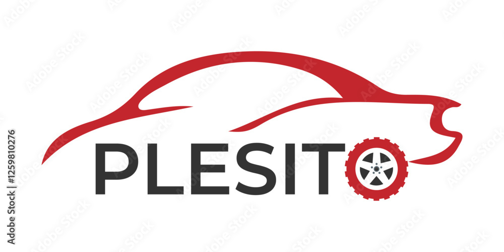 Plesito car icon logo. Car washing logo. Vector Plesito car icon logo. Car washing logo. Vector