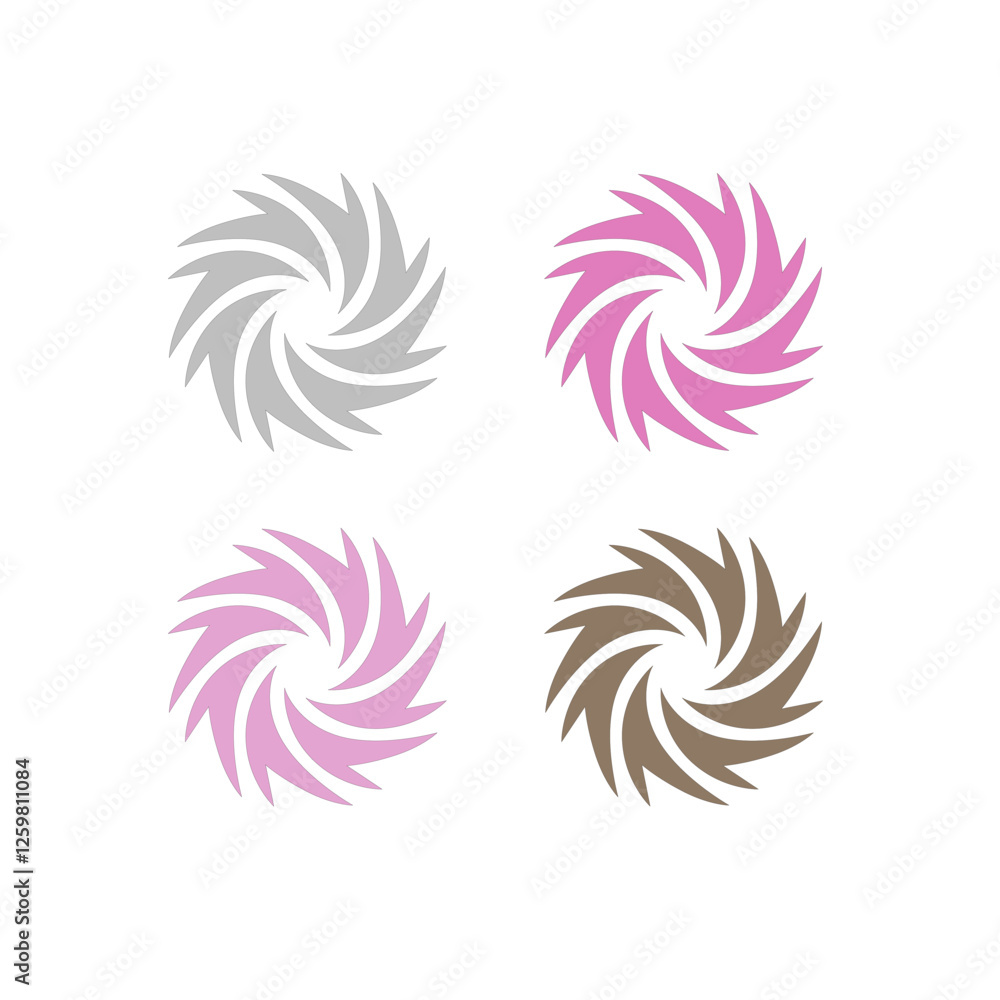 Fototapeta premium Ayurveda Spa Wellness Hotel Sign Symbol Logo Vector