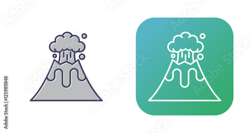 Volcano Vector Icon