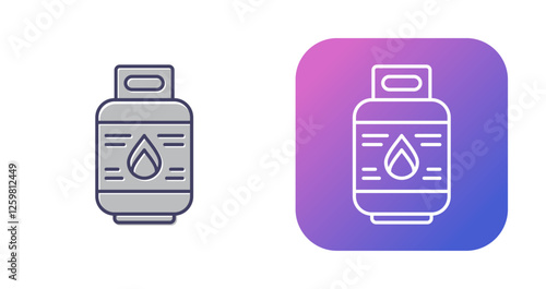 Gas Bottle Vector Icon