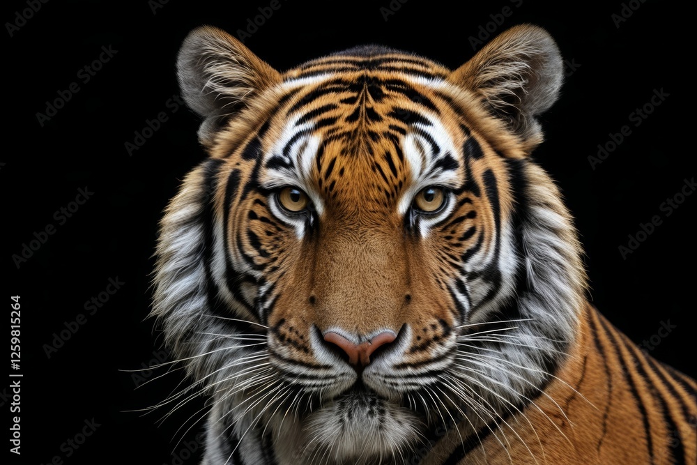 Fototapeta premium there is a tiger that is looking at the camera