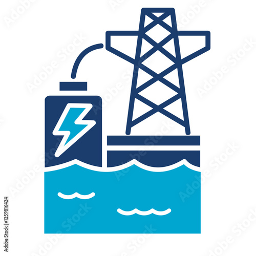 Hydropower Plant Icon