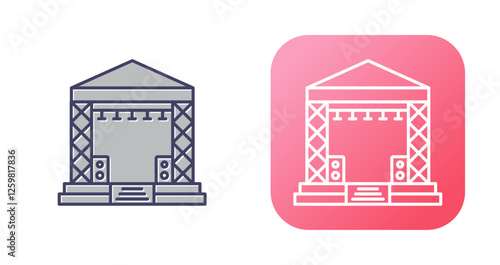 Stage Vector Icon