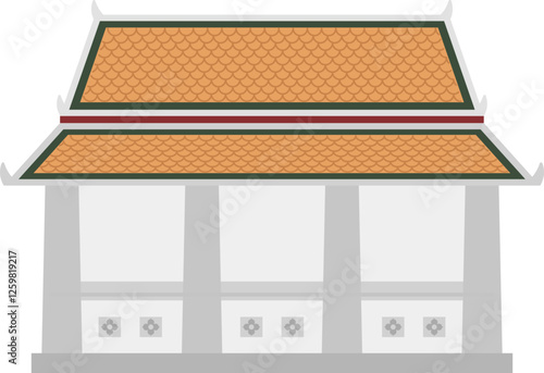 Illustration of Thai Temple