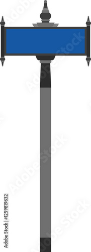 Illustration of a Street Sign Post