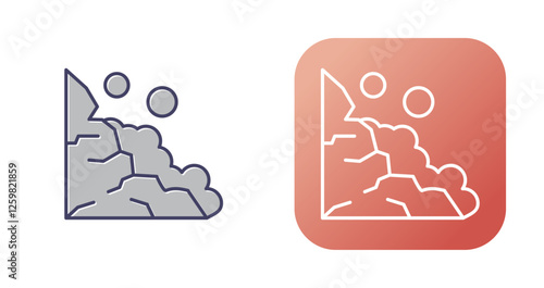 Landslide Vector Icon