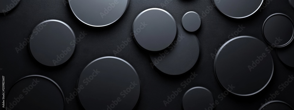 Abstract minimalist wallpaper with sleek rectangles and circles on black background. Banner template with white center text area. Ideal for modern designs. Abstract minimalist wallpaper with sleek rectangles and circles on black background. Banner template with white center text area. Ideal for modern designs.