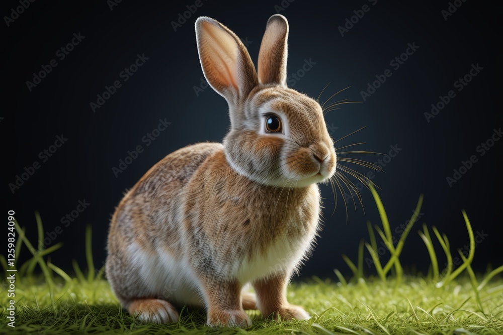 there is a rabbit that is sitting in the grass there is a rabbit that is sitting in the grass