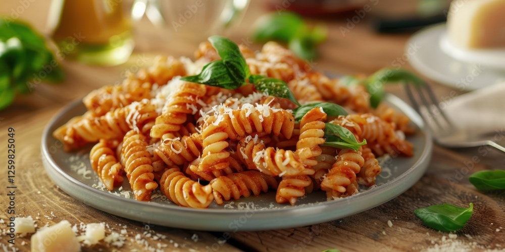 Hearty Italian Pasta with Aromatic Basil