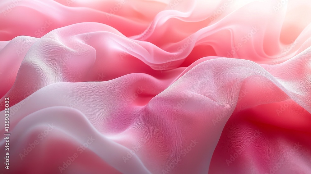 Fototapeta premium Pink gradient background with soft textures and smooth transitions between light and dark pink hues. Emphasizing calmness and elegance. Ideal for beauty and fashion projects.