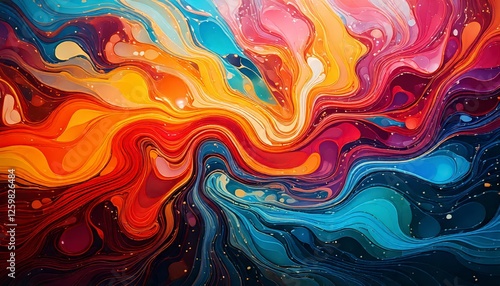 Wallpaper Mural Holi themed Abstract background Torontodigital.ca