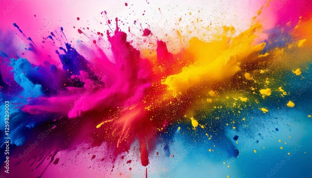 Fototapeta premium Holi themed Abstract background