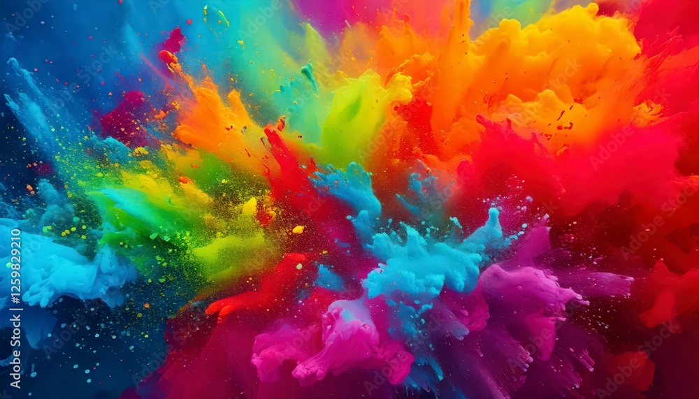 Obraz premium Holi themed Abstract background