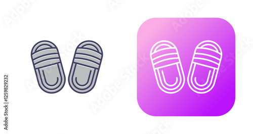 Slippers Vector Icon