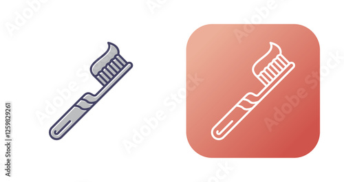 Toothbrush Vector Icon