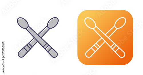 Drumsticks Vector Icon