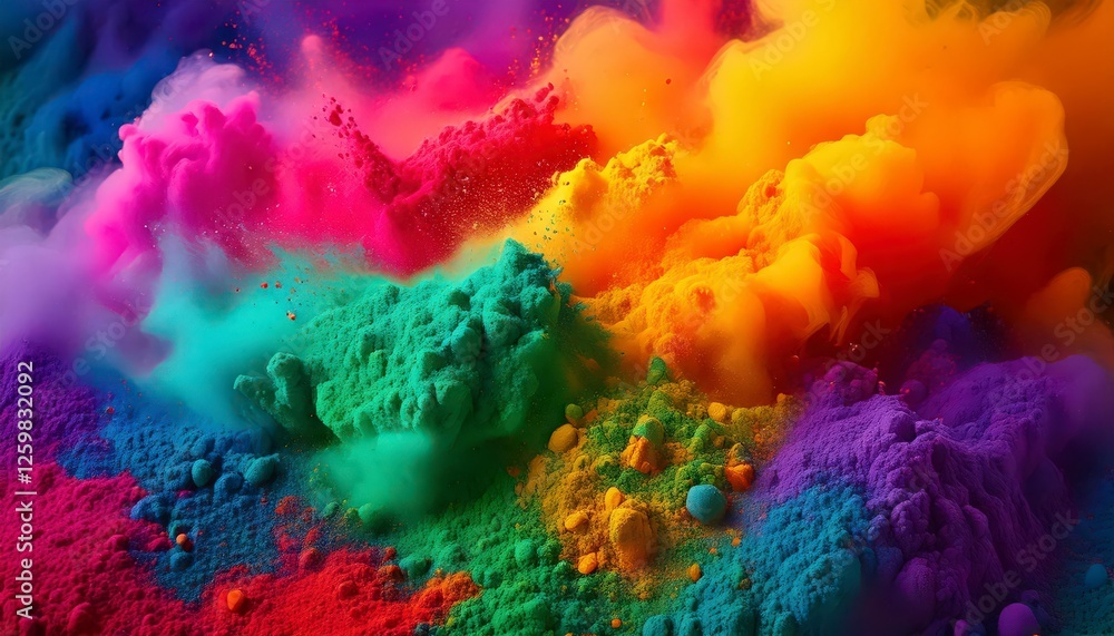 Fototapeta premium Holi themed Abstract background