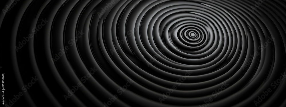 Abstract minimalist wallpaper with spiral shapes and circles on black background. Featuring white space in the center for text, ideal for design templates and modern banners. Abstract minimalist wallpaper with spiral shapes and circles on black background. Featuring white space in the center for text, ideal for design templates and modern banners.
