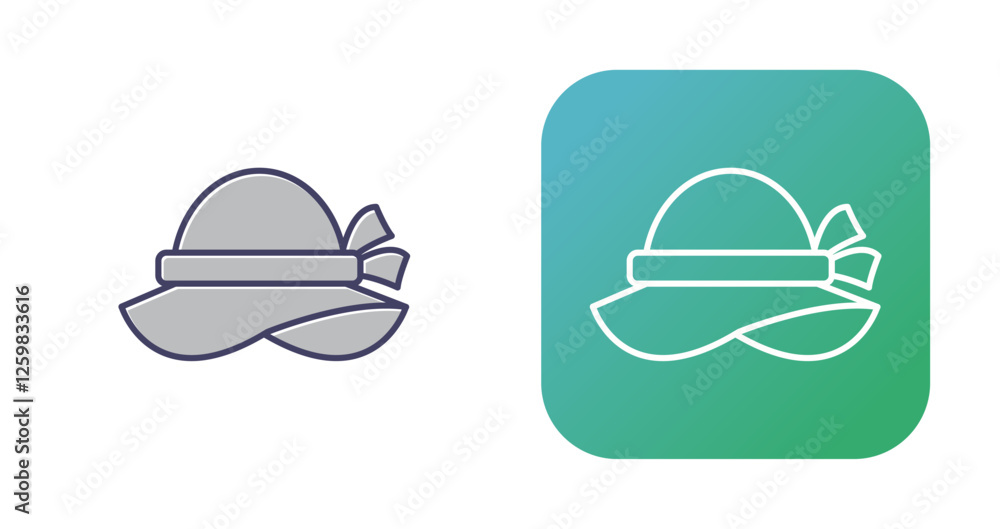 Pamela Hat Vector Icon Pamela Hat Vector Icon