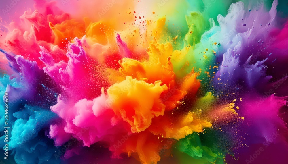 Holi themed Abstract background Holi themed Abstract background