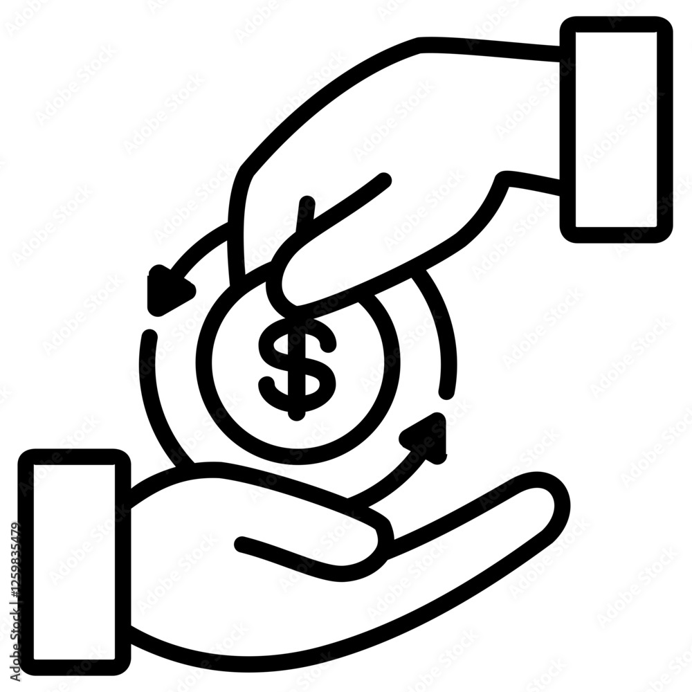 Cash Back Icon Element For Design Graphic Cash Back Icon Element For Design Graphic