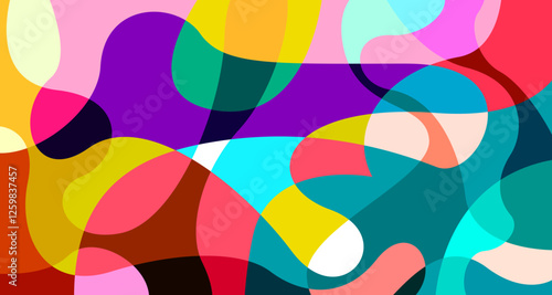 Vector colorful abstract psychedelic liquid and fluid background pattern	
