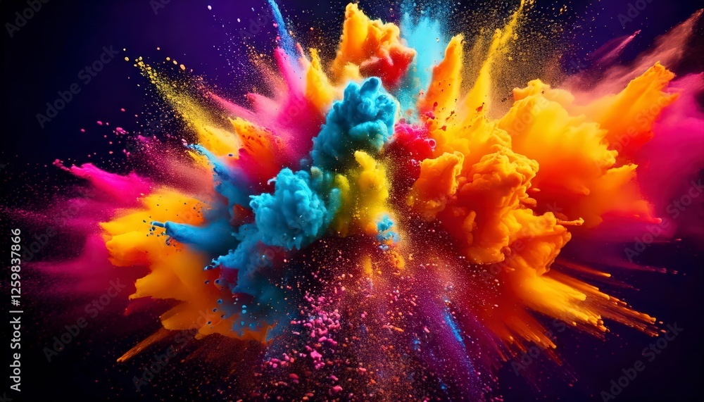 Obraz premium Holi themed Abstract background