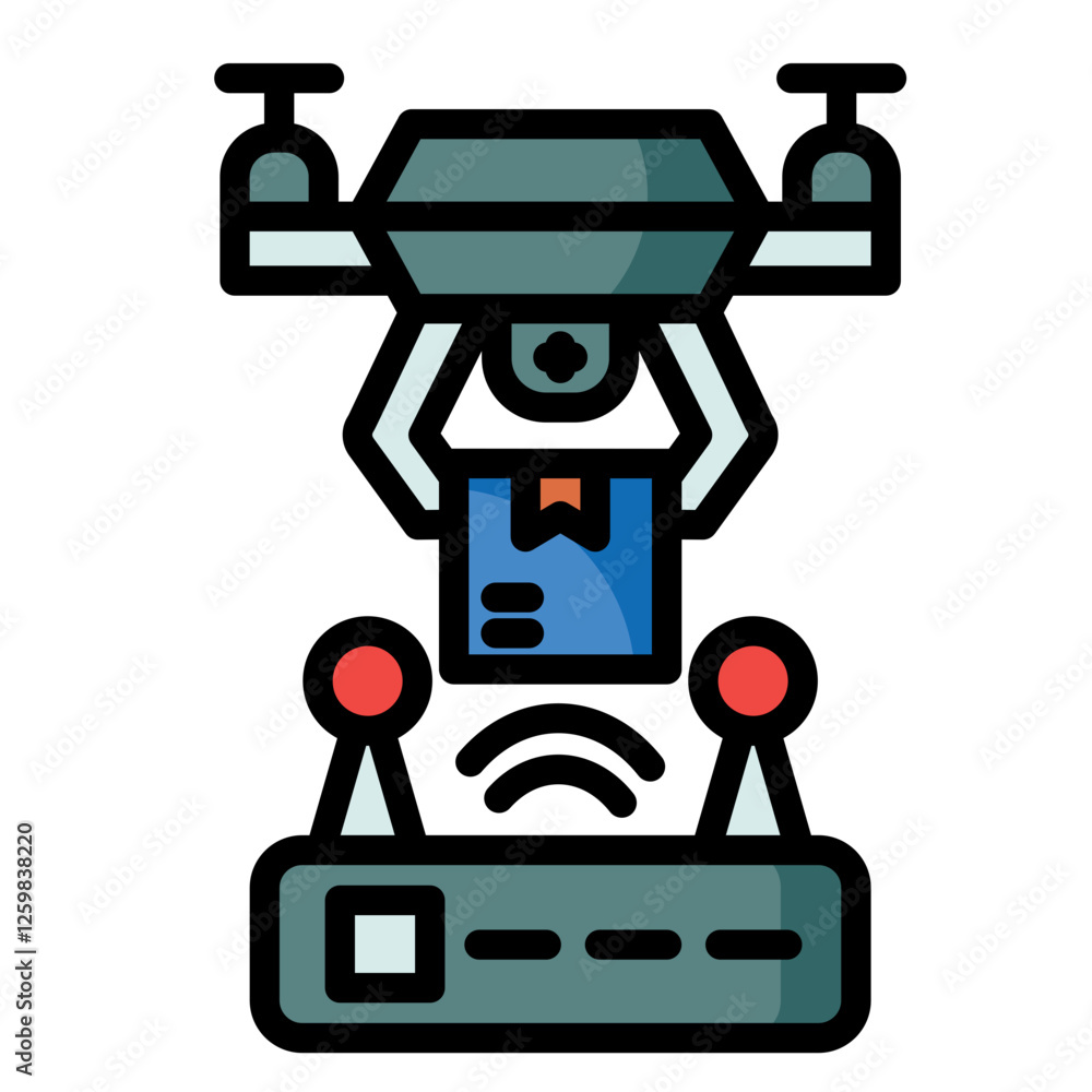 Naklejka premium Receiver Icon