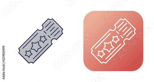 Ticket Vector Icon
