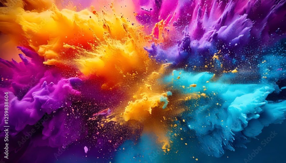 Obraz premium Holi themed Abstract background