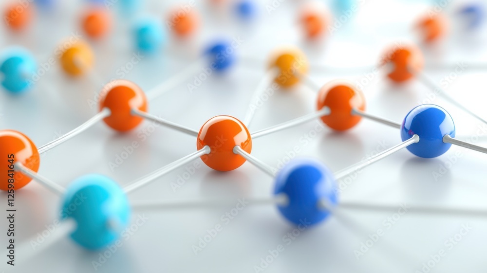 Fototapeta premium Network connection events technological environment abstract content scientific viewpoint innovation concept