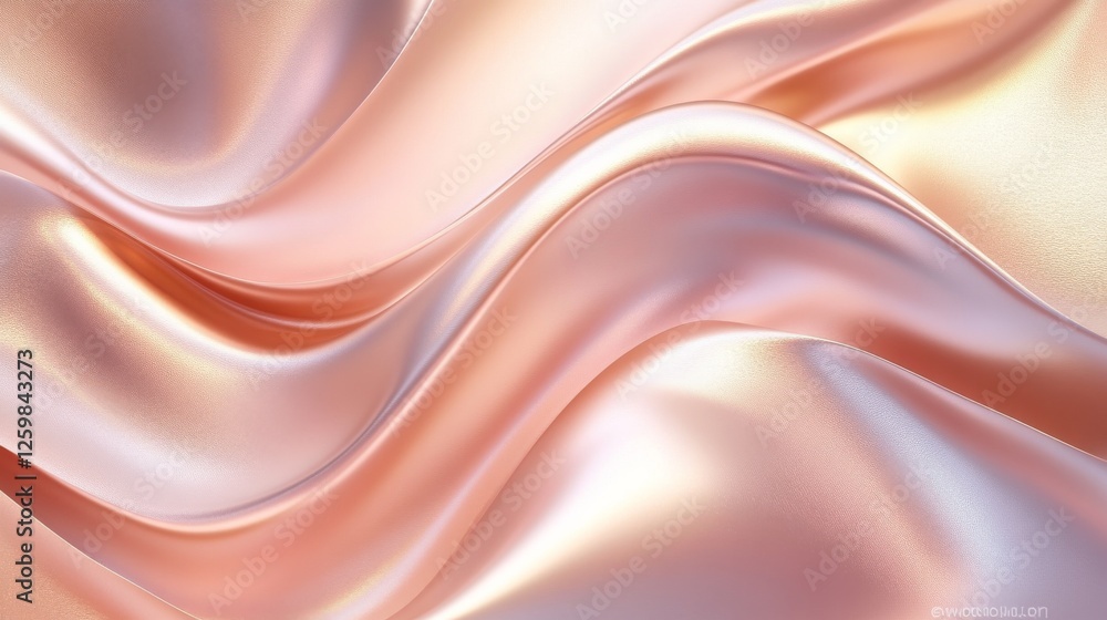 Obraz premium Soft rose gold abstract background with elegant hues and smooth shapes. Emphasizing sophistication and modern elegance. Ideal for upscale and refined designs.