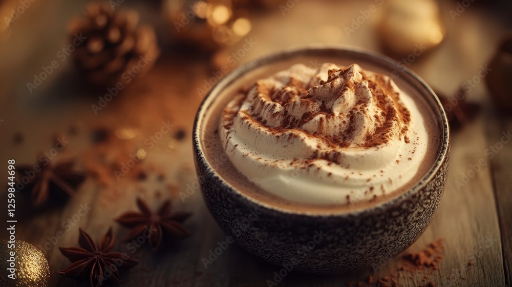Delicious Hot Chocolate with Creamy Whipped Topping and Sprinkles Delicious Hot Chocolate with Creamy Whipped Topping and Sprinkles